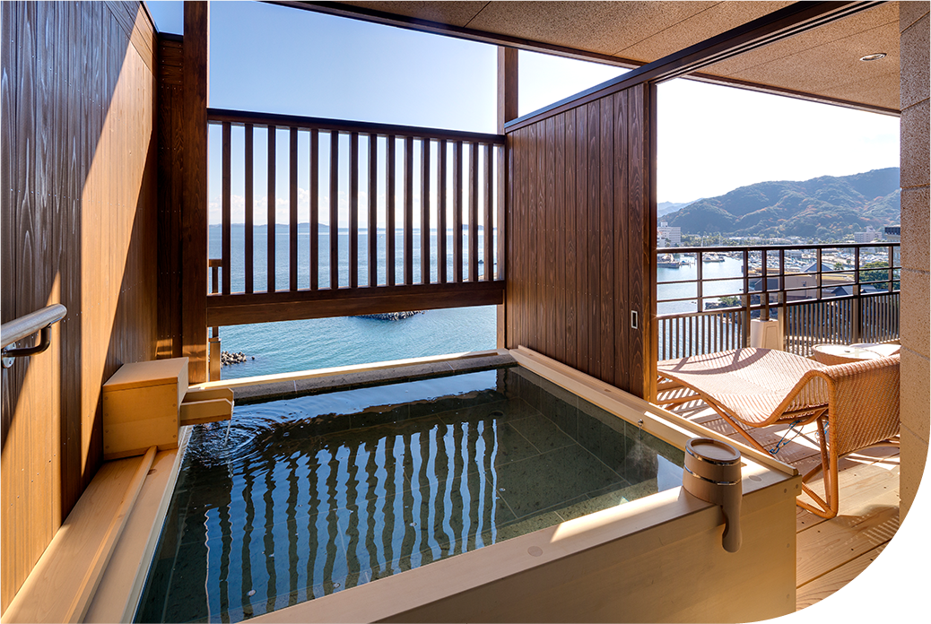 Japanese spa treatment with oil therapy and relaxation experience on Awaji Island in Japan